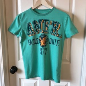 AEO Guys Green T Shirt Size XS